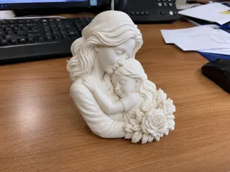 Mother and Child Sculpture