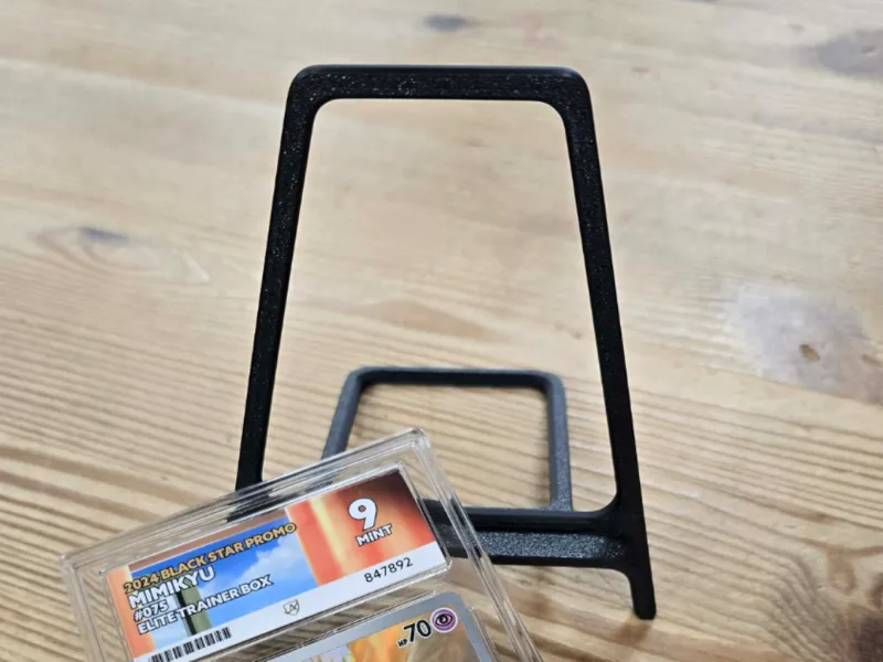 Lightweight Two-Piece Collectiblle Card Stand