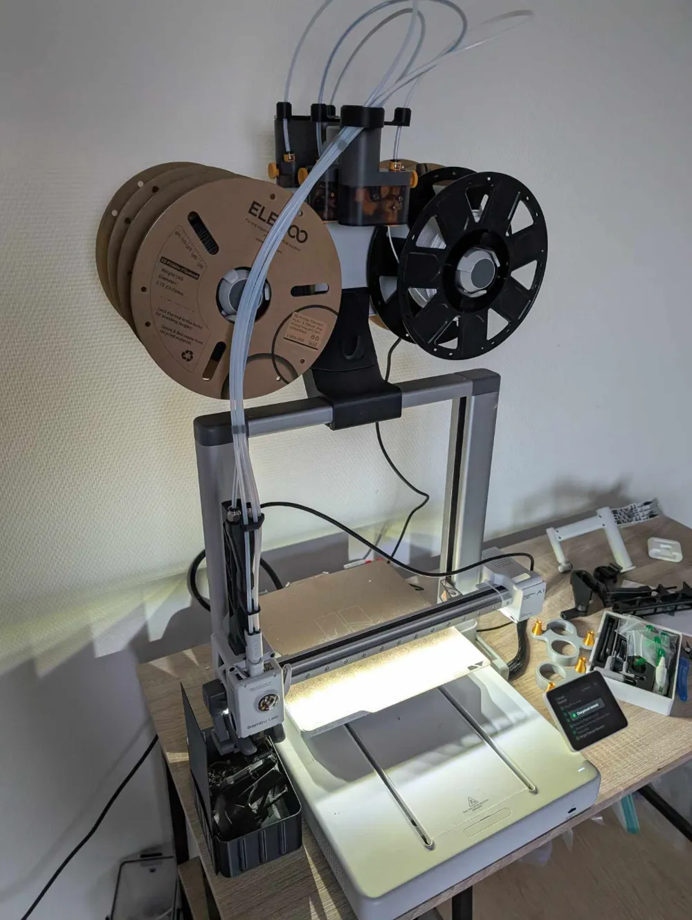 PTFE Guide + Y Splitter + Concentrator Support by NonoLive38 - MakerWorld