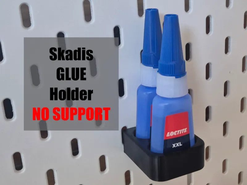 Super Glue Holder for IKEA Skadis Loctite 2