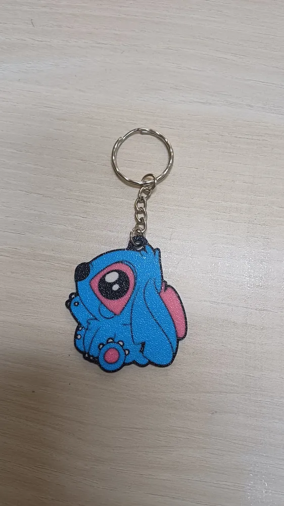 cute stitch keychain - Free 3D Print Model - MakerWorld