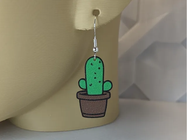 Cute Cactus Earring (1 of 5)