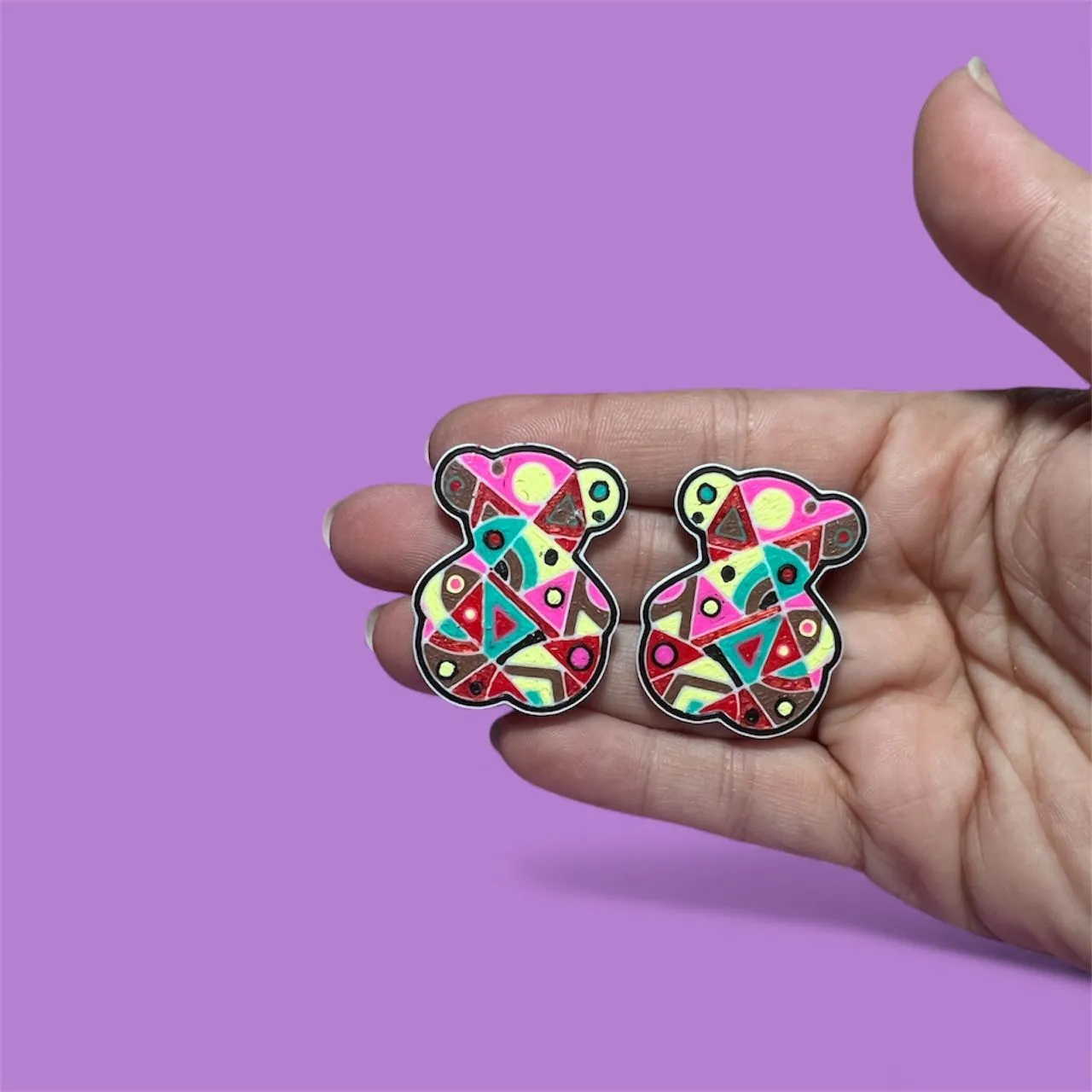 Pendientes ositos view 2