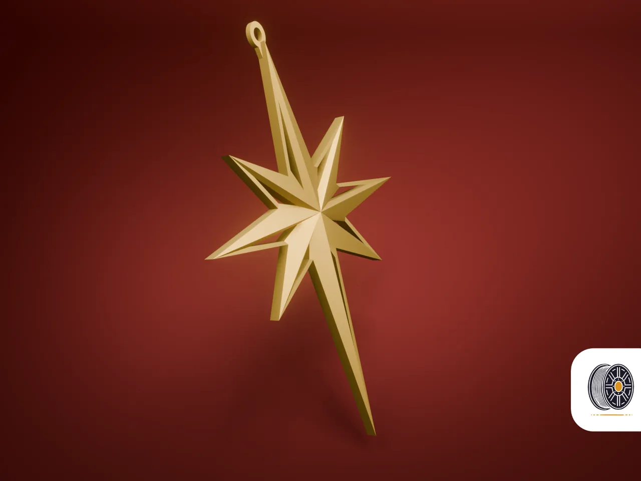 Christmas Star Earrings view 2