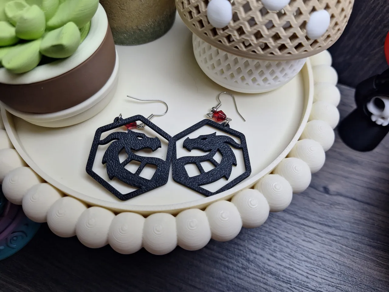 Dragon Earrings view 3