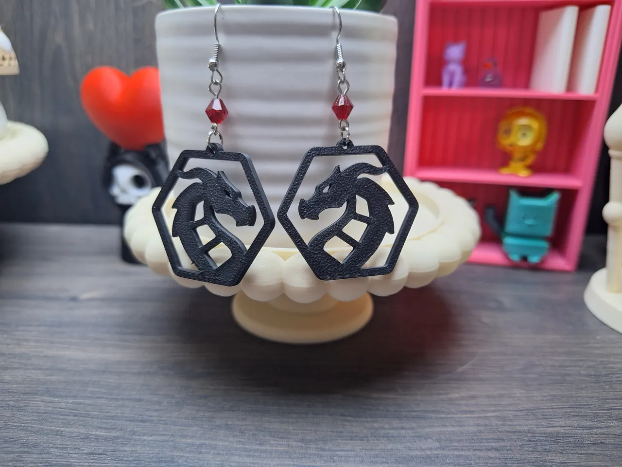Dragon Earrings view 2