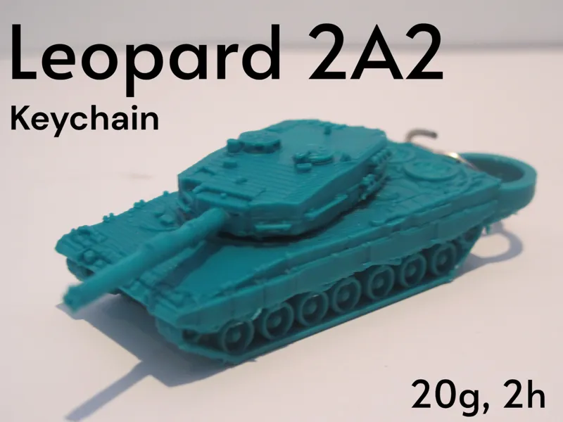 Leopard 2A2 Keychain