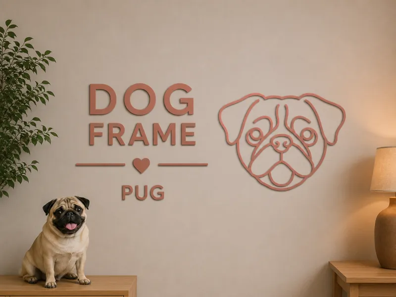 Wall art : Pug frame