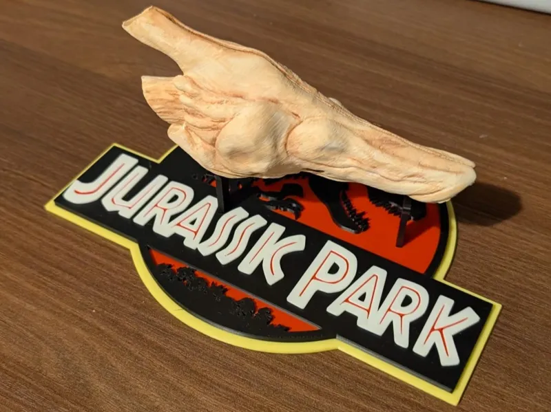 3D Velociraptor Resonating Chamber Stand