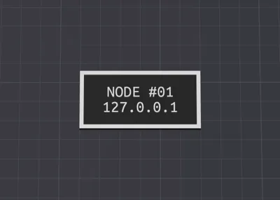 Customizable Homelab Label (OpenSCAD)