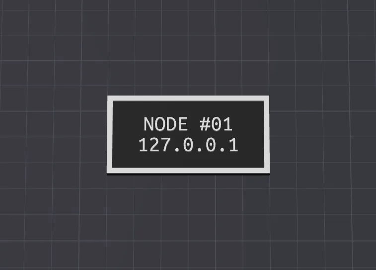 Customizable Homelab Label (OpenSCAD)