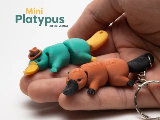 Tiny Perry Platypus – Articulated Keychain