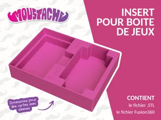 Insert pour jeu de société - Moustache