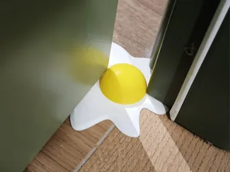 Fried egg doorstop