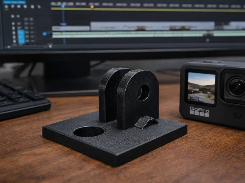 GoPro mount with m8 hole