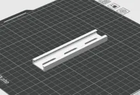 鋁軌道 25.8mm 長度12公分 窄軌內鉤 0.28mm layer, 2 walls, 15% infill