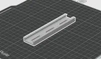 底加厚版 鋁軌道 25.8mm長度12公分 窄軌內鉤 0.24mm layer, 2 walls, 15% infill