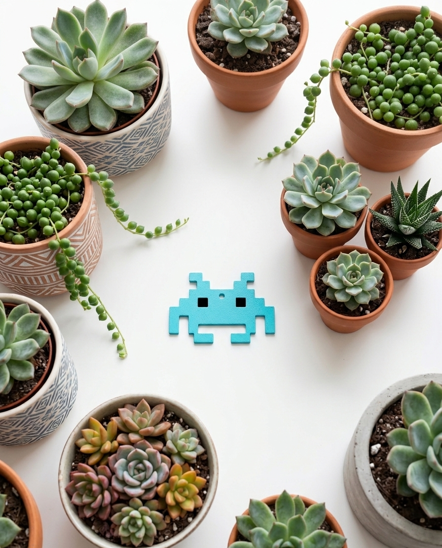 Miniatura 1 do modelo 3D Space Invaders: 8-Bit Pixel Art Keychains