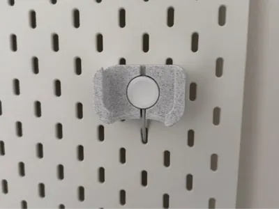 AirPods Pro dock for Ikea Skadis (T-Clip mount)