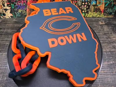 Chicago Bears Hype Chain - Bear Down!!!!