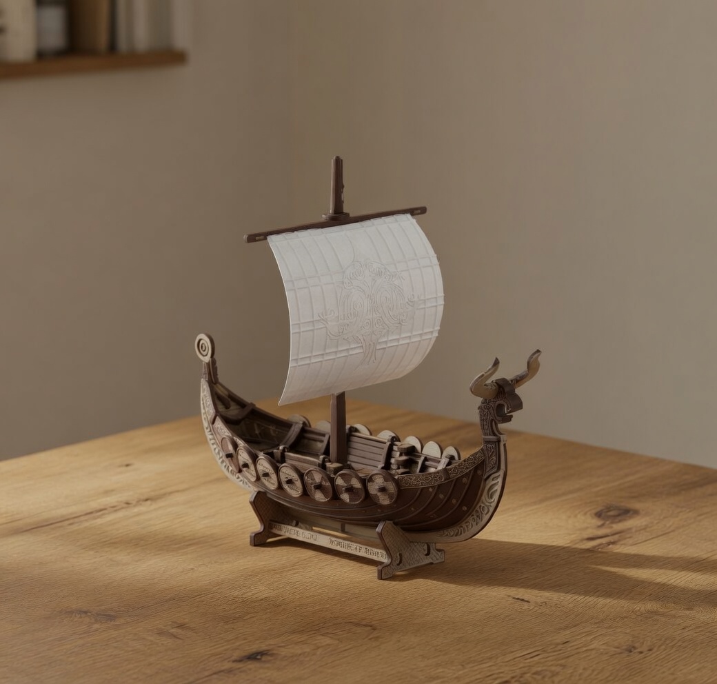 Miniatura 1 do modelo 3D VIKING LONGSHIP