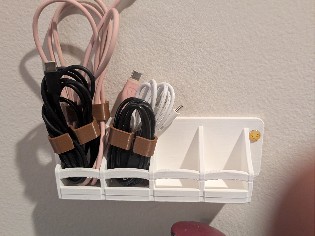 Push Pin Wall Cable Organizer