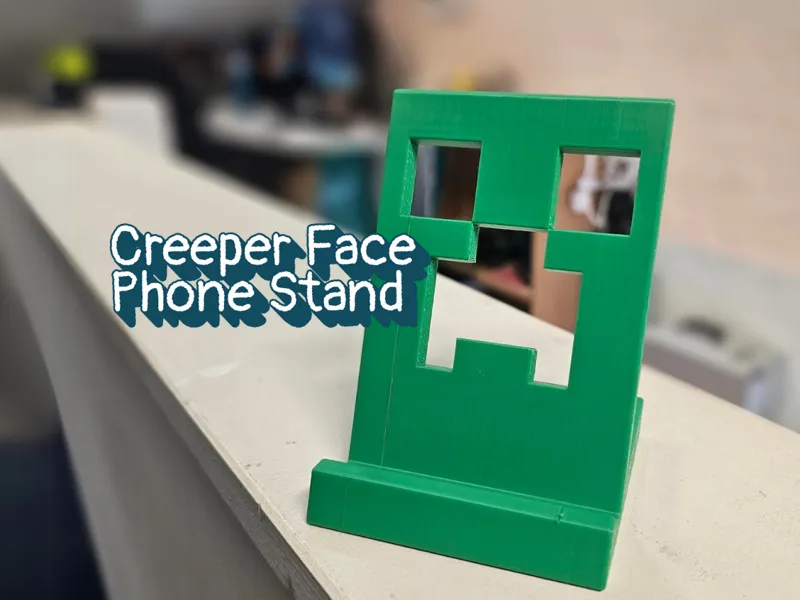 Minecraft Creeper Face Phone Stand