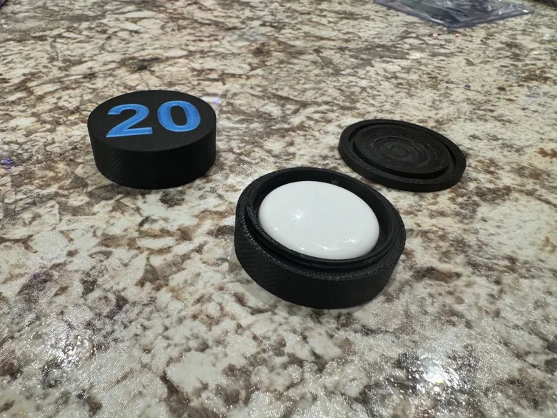 Hockey Puck AirTag Container