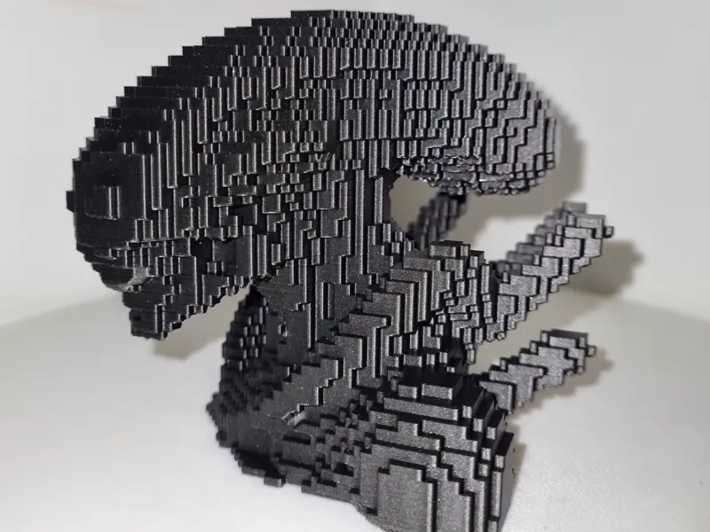 Alien Xenomorph Bust / Minecraft Edition 