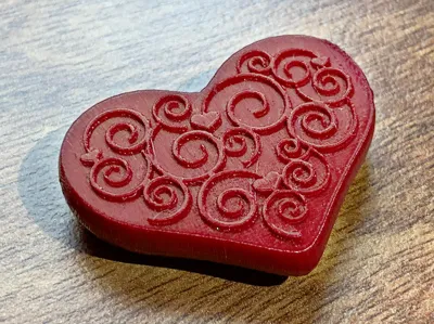 3D Heart with Spirals