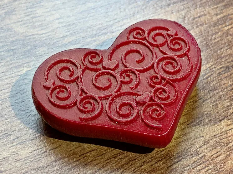 3D Heart with Spirals