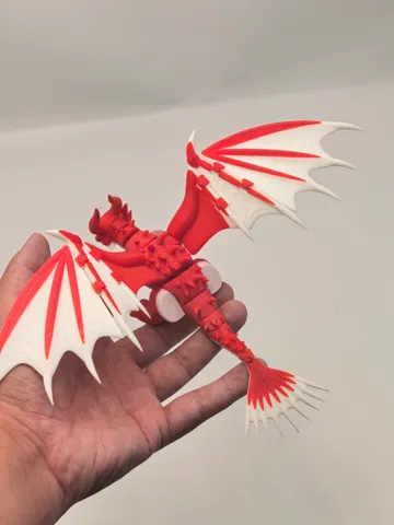 Modelo para impresión 3D: 驯龙高手系列,一条新的龙,无需支撑,MINI可打 — vista de referencia 2