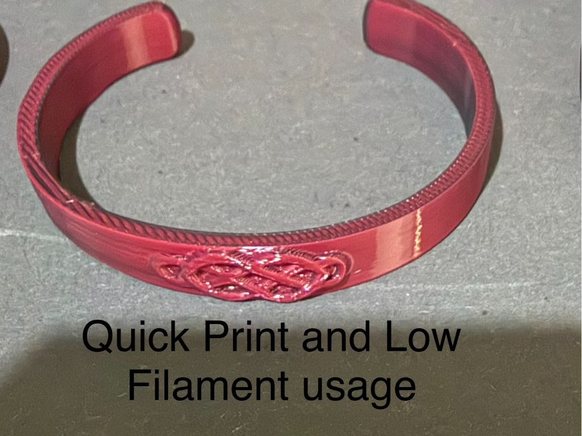 Celtic knot C Bracelet IN 5 SIZES 