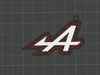 Porte-Clé Alpine – Logo “A” fléché