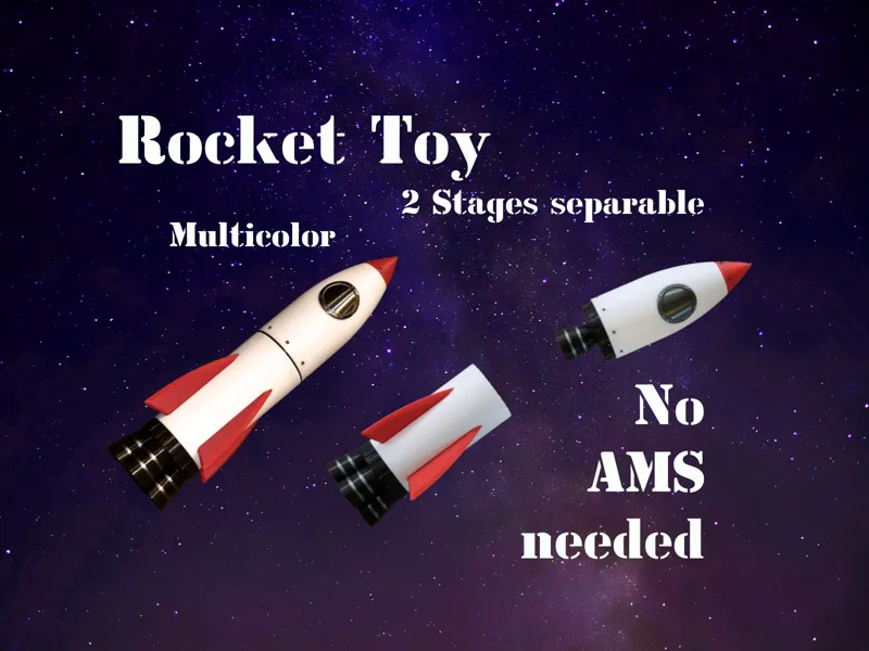 Comic Rocket Toy 2-Stage