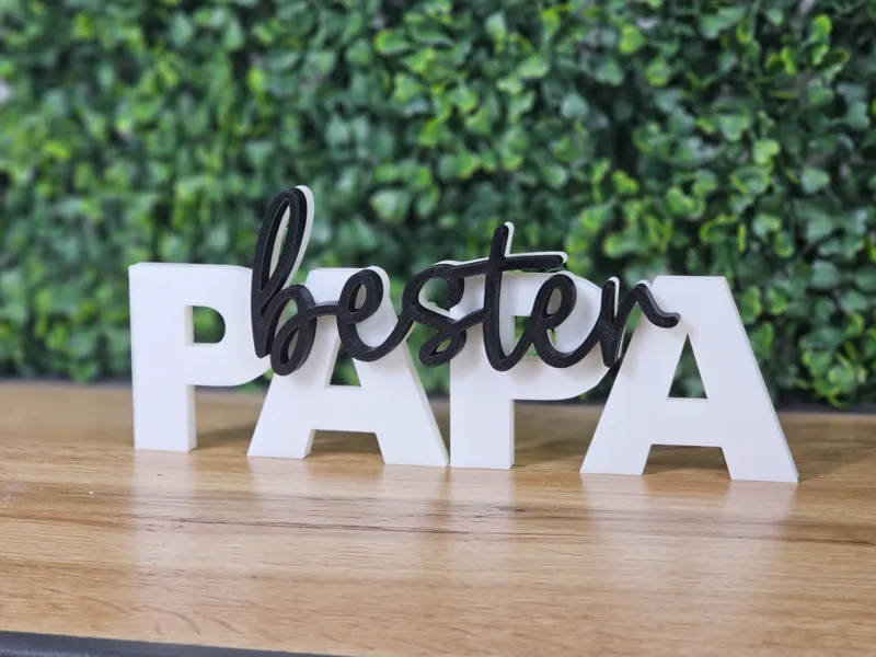 Schriftzug: „bester PAPA“