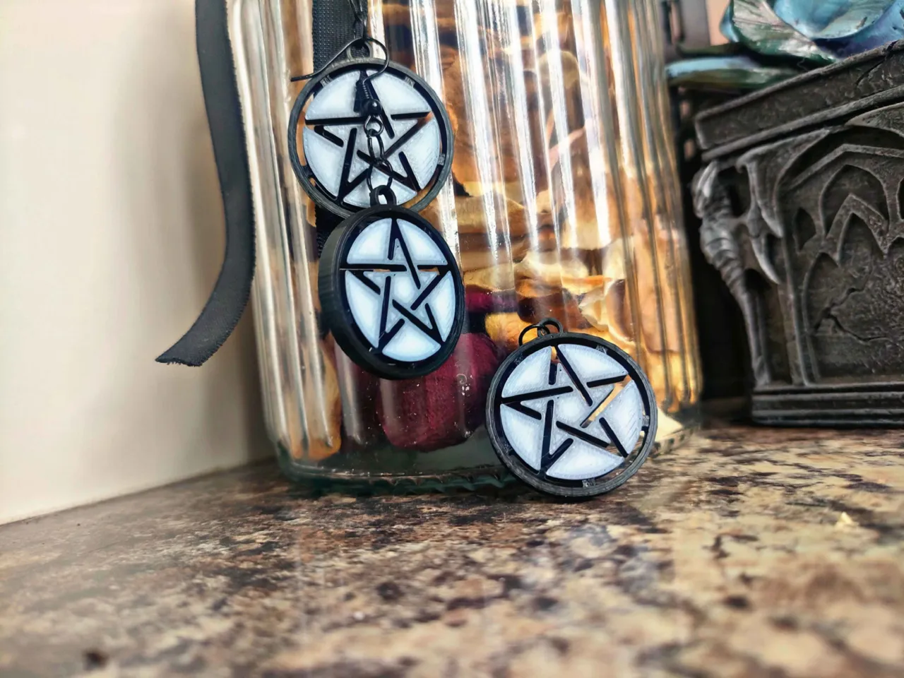 Pentagram Earrings view 3