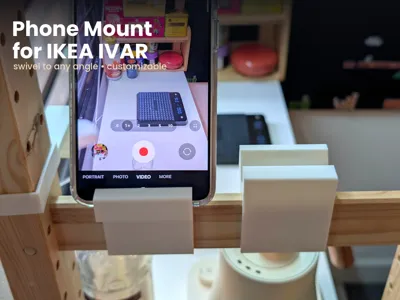 Customizable Phone Stand for IKEA IVAR