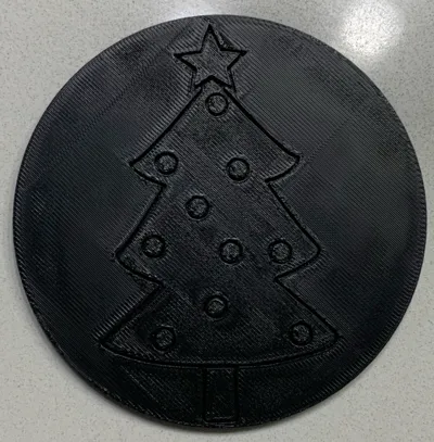 Christmas coaster 2 (Christmas tree)