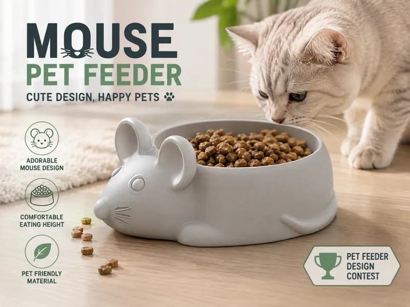 Mouse Pet Feeder Bowl