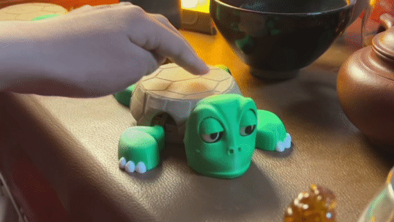 Posavasos de tortuga Posavasos de tortuga multicolor de ojos por 阿笨 MakerWorld: Descarga Modelos 3D Gratuitos