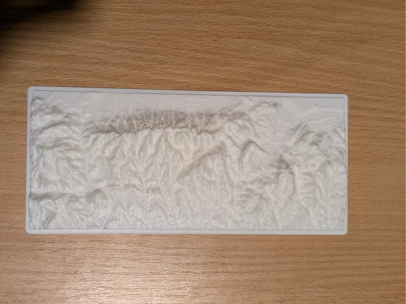Făgăraș Mountains - Romania (Topographical Map)