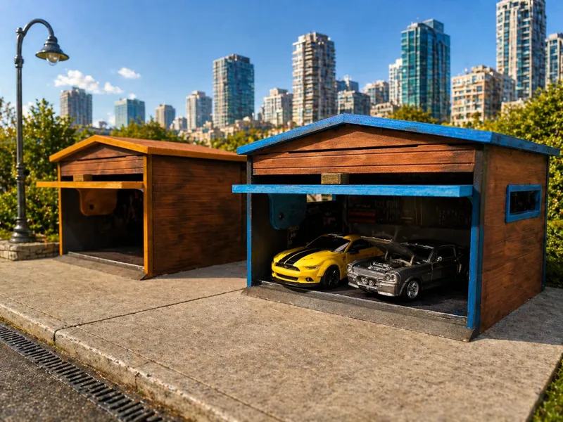 Modular Garage in 1:64 scale LED