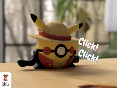 Pikachu Monkey D. Luffy Pokeball
