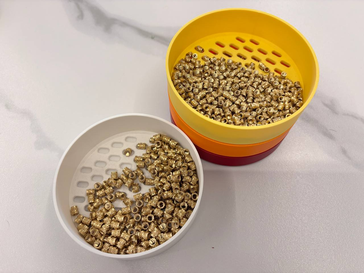 Threaded Heat Insert Stackable Sorter/Storage