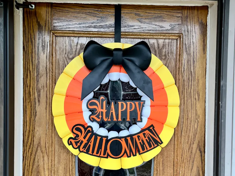 2ft Halloween door wreath 