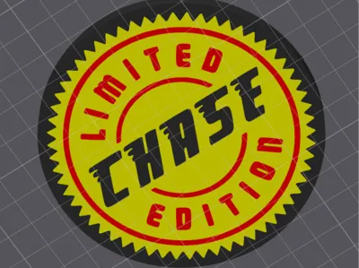 Funko Pop Chase Mug Coaster Sticker - AMS Painted