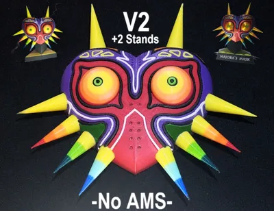 Majora's Mask V2 - No AMS +Light Up Display Stands