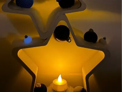 Decorative Stars with Tealight Holders
