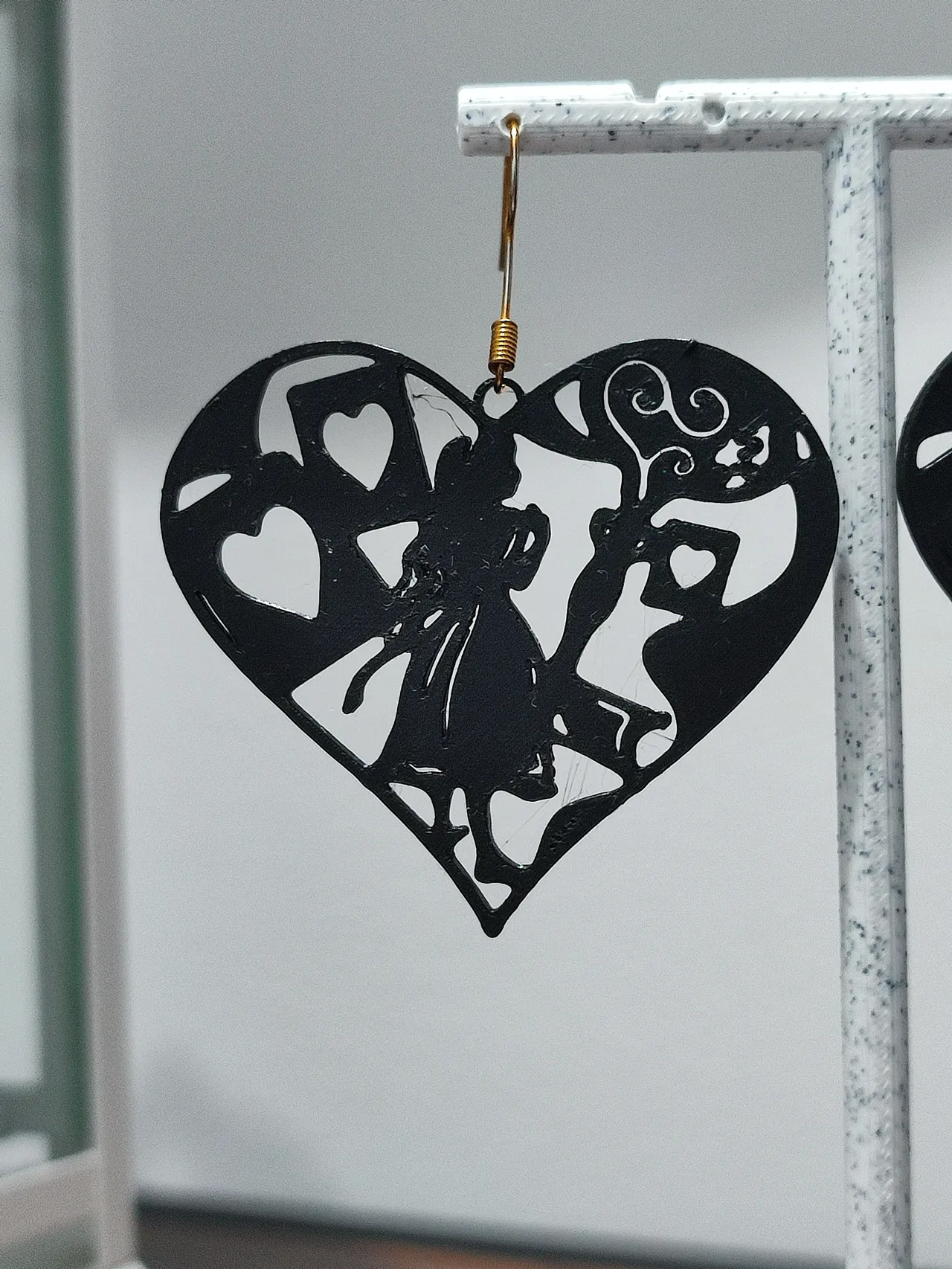 Aretes El Jardín de Corazones (Wonderland) view 4